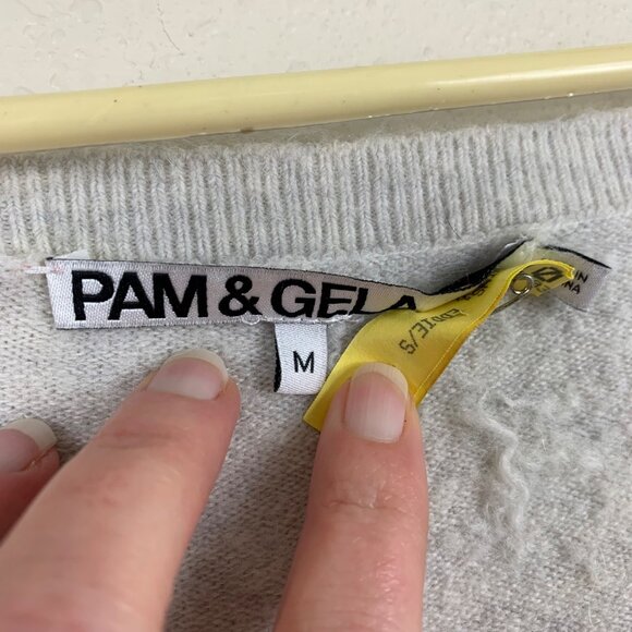 Revolve Pam & Gela Star Intarsia Sweater Wool Alpaca Blend - Size Medium - Picture 5 of 7